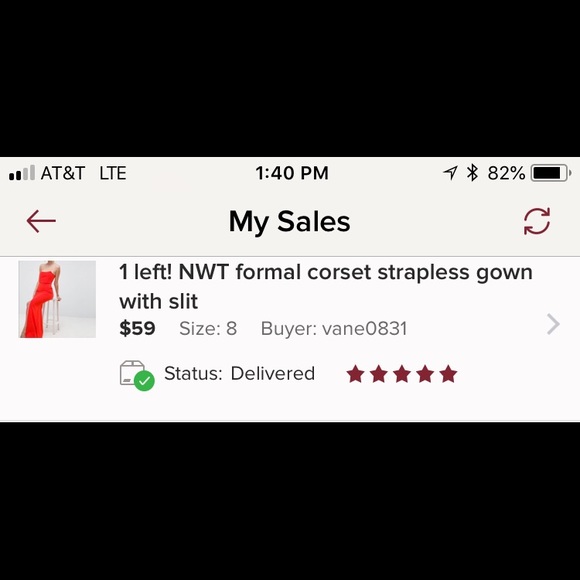 1 left! NWT formal corset strapless gown with slit - Picture 6 of 8